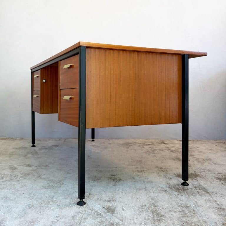 Mid Century Executive Desk by Abbess Linear, 1965