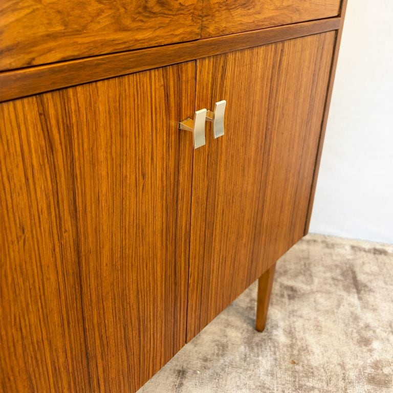 Mid Century Walnut Metamorphic Cocktail Cabinet c.1950s