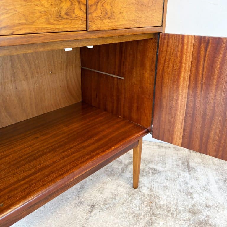 Mid Century Walnut Metamorphic Cocktail Cabinet c.1950s