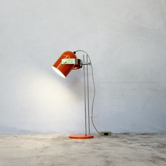 Mid Century Orange Combi Lux Table Lamp by Stanislav Indra c.1970’s