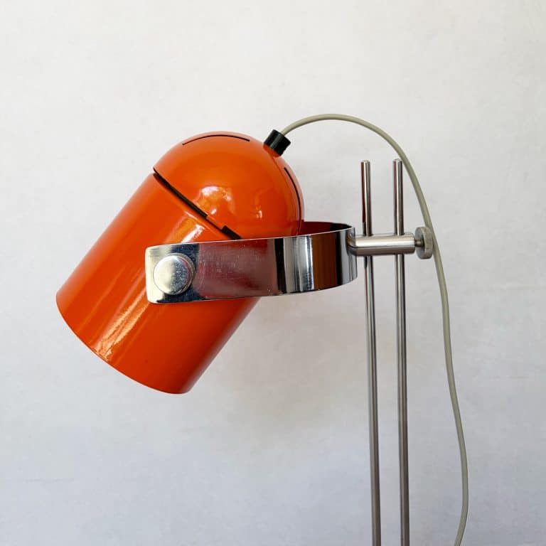 Mid Century Orange Combi Lux Table Lamp by Stanislav Indra c.1970’s