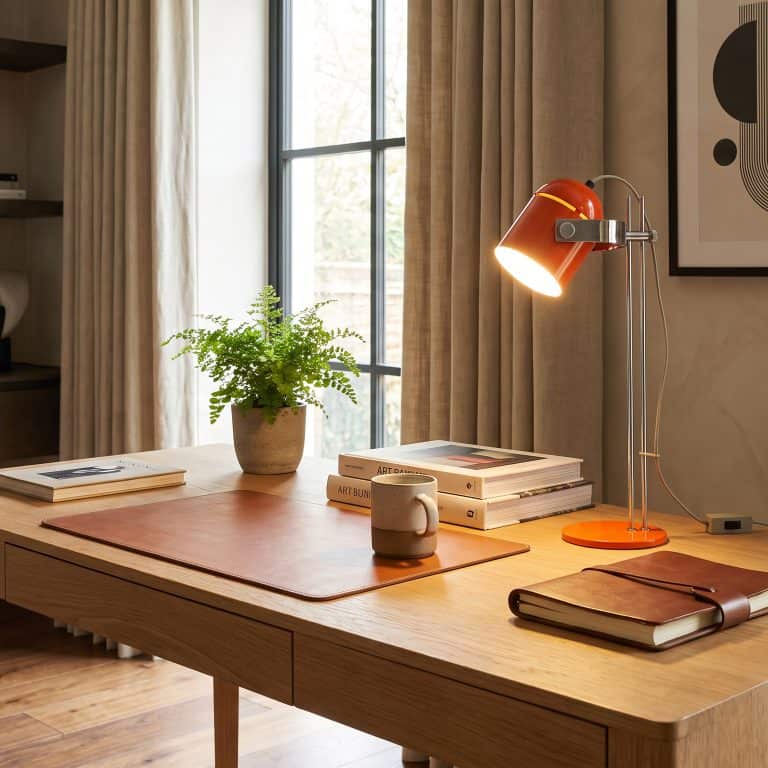Mid Century Orange Combi Lux Table Lamp by Stanislav Indra c.1970’s