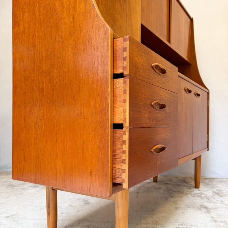 Mid Century Teak Highboard Drinks Cabinet by Jentique