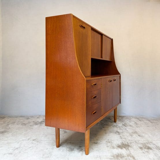 Mid Century Teak Highboard Drinks Cabinet by Jentique