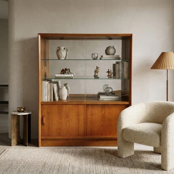 Mid Century Bookcase / Display Cabinet By Herbert Gibbs