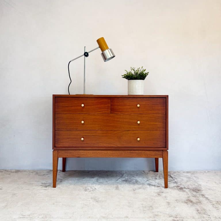 Mid Century Walnut ‘M Range’ Chest of Drawers by Peter Hayward for Uniflex