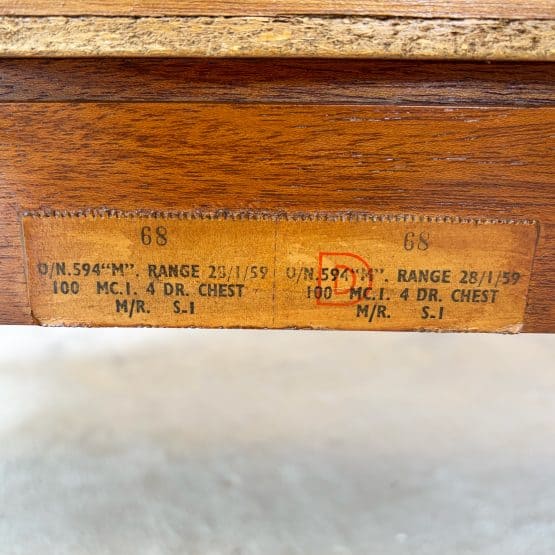 Mid Century Walnut ‘M Range’ Chest of Drawers by Peter Hayward for Uniflex