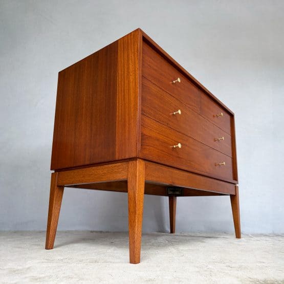 Mid Century Walnut ‘M Range’ Chest of Drawers by Peter Hayward for Uniflex