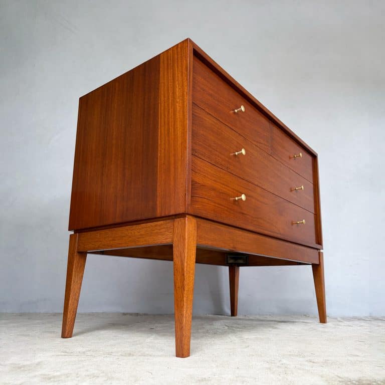 Mid Century Walnut ‘M Range’ Chest of Drawers by Peter Hayward for Uniflex