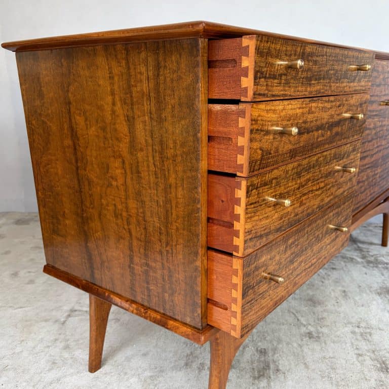 Mid Century Walnut Sideboard by Alfred Cox