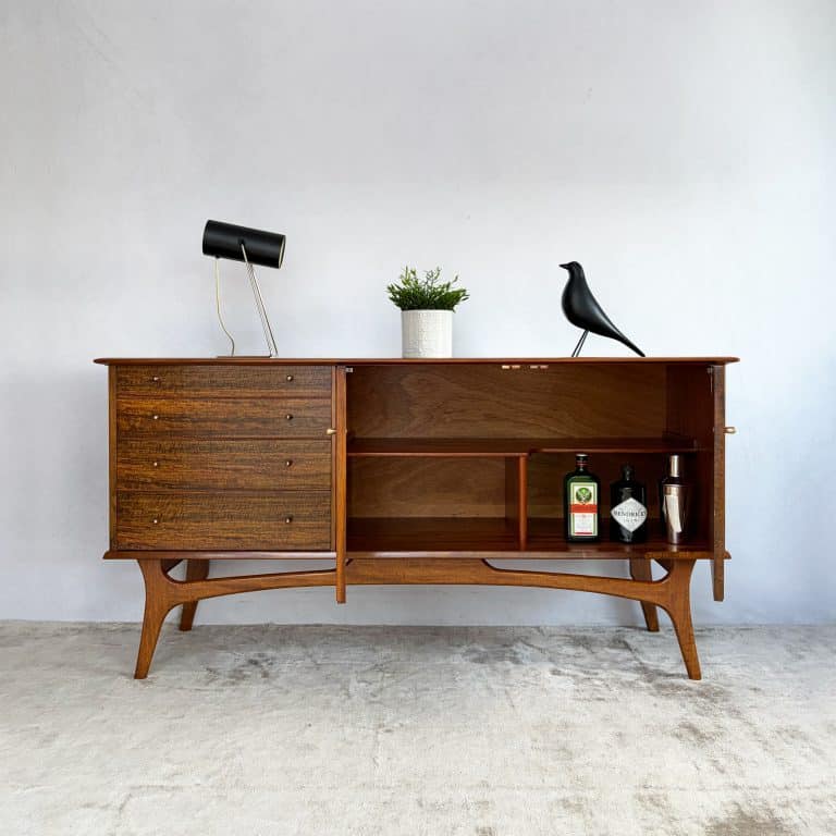 Mid Century Walnut Sideboard by Alfred Cox