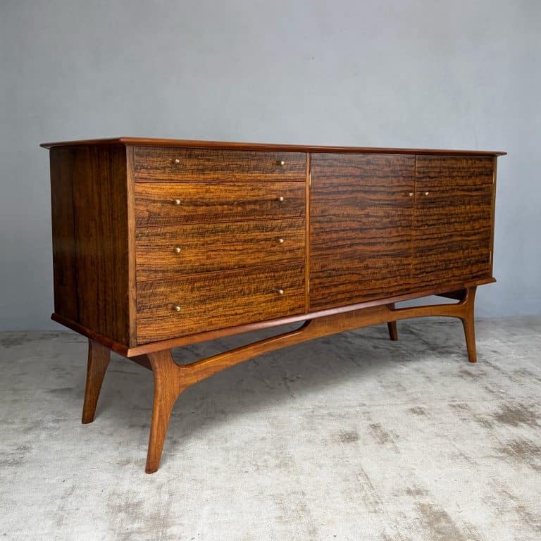 Mid Century Walnut Sideboard by Alfred Cox