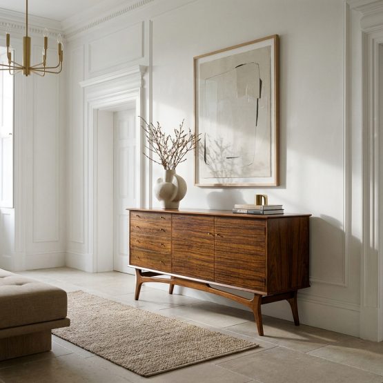 Mid Century Walnut Sideboard by Alfred Cox