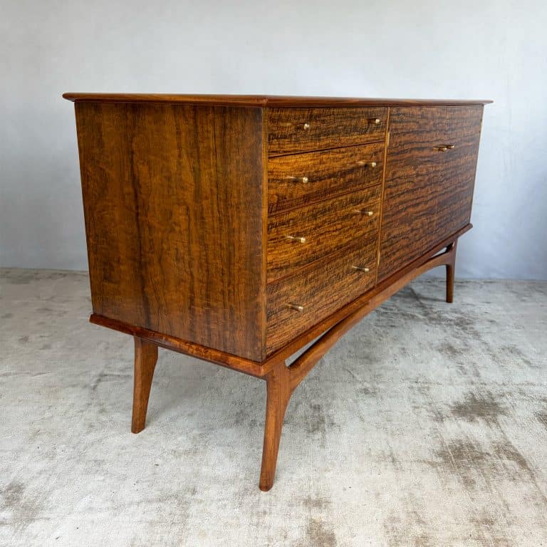 Mid Century Walnut Sideboard by Alfred Cox