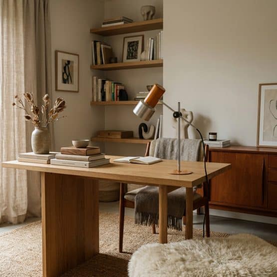 Vintage 1970s Prova Mustard Desk Lamp