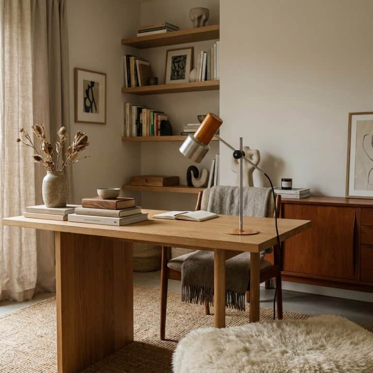 Vintage 1970s Prova Mustard Desk Lamp