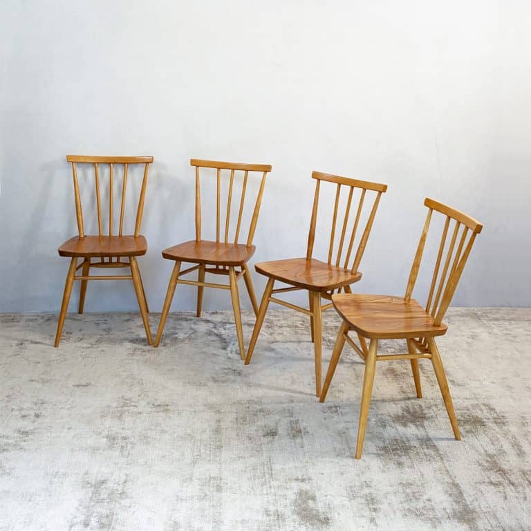 Four Vintage Model 391 Dining Chairs by Ercol