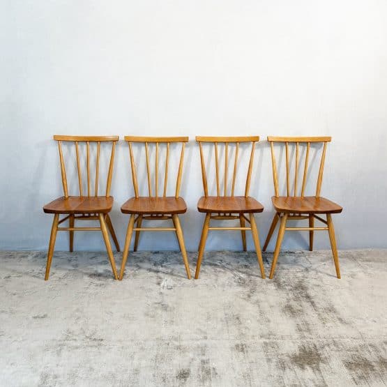 Four Vintage Model 391 Dining Chairs by Ercol