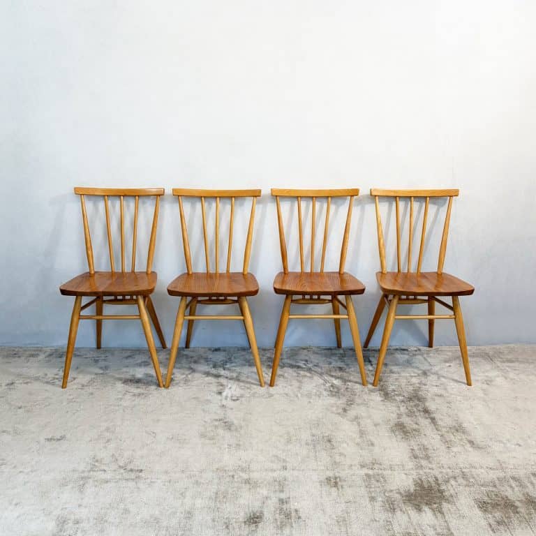 Four Vintage Model 391 Dining Chairs by Ercol