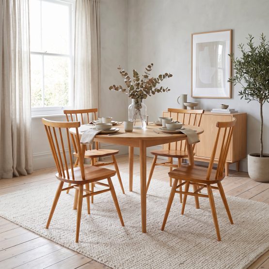Four Vintage Model 391 Dining Chairs by Ercol