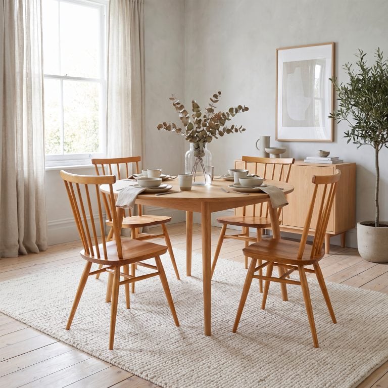 Four Vintage Model 391 Dining Chairs by Ercol