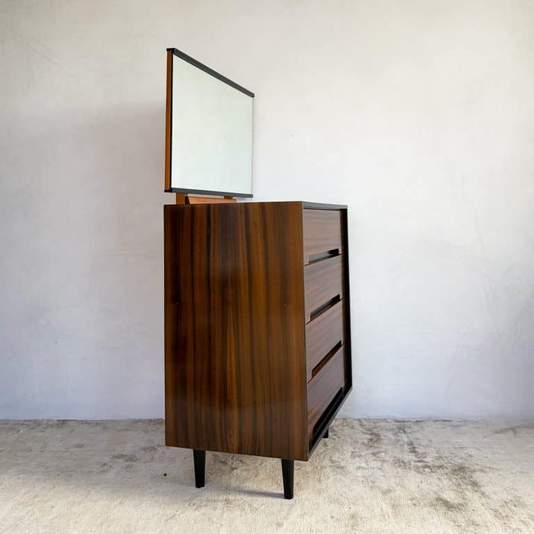Mid Century C Range Chest of Drawers with Mirror by Stag c.1950