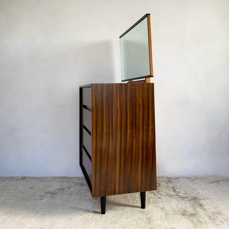 Mid Century C Range Chest of Drawers with Mirror by Stag c.1950