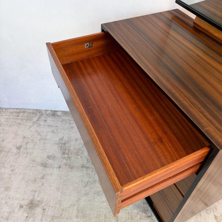 Mid Century C Range Chest of Drawers with Mirror by Stag c.1950