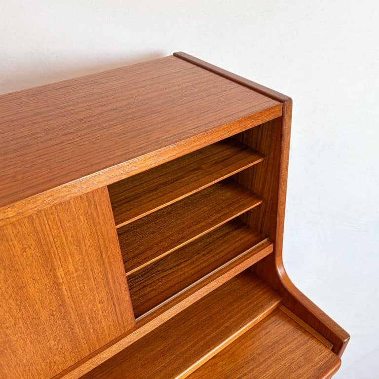 Mid Century Danish Teak Bureau by Illums Bolighus