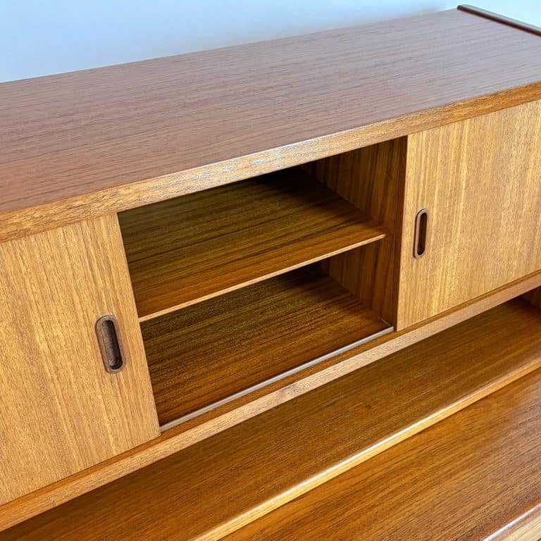 Mid Century Danish Teak Bureau by Illums Bolighus