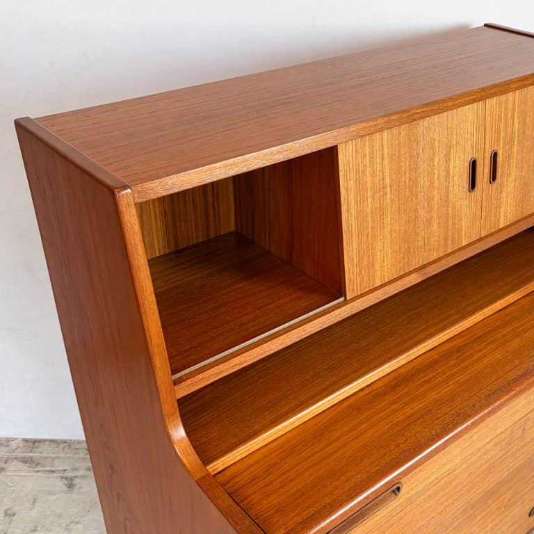 Mid Century Danish Teak Bureau by Illums Bolighus