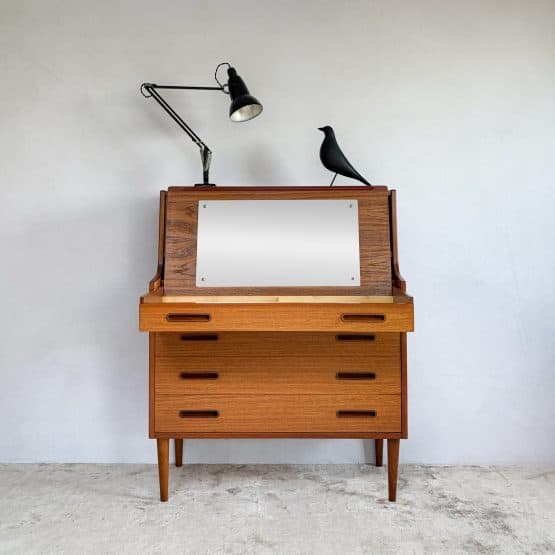 Mid Century Danish Teak Bureau by Illums Bolighus