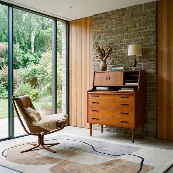 Mid Century Danish Teak Bureau for Illums Bolighus