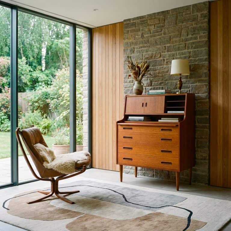 Mid Century Danish Teak Bureau for Illums Bolighus