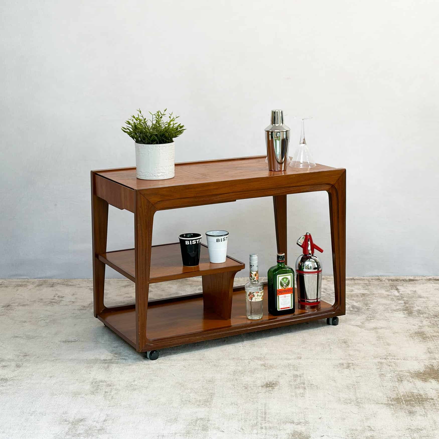 Mid Century Drinks Trolley by Remploy