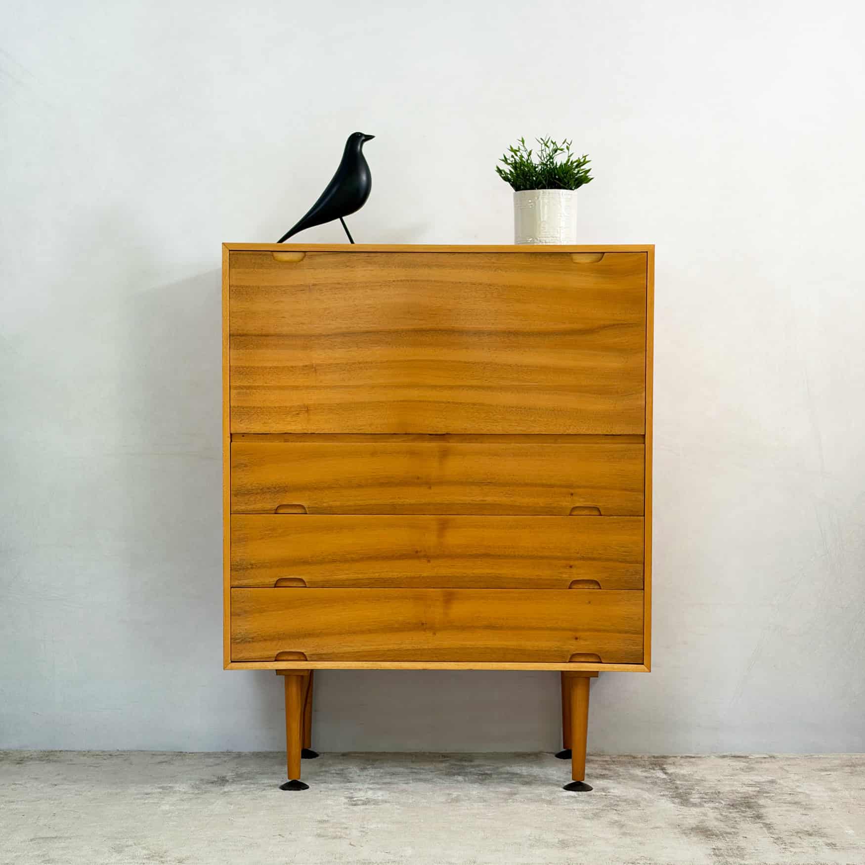 Mid Century Hilleplan Beech & Cherry Bureau by Robin Day for Hille c.1950s