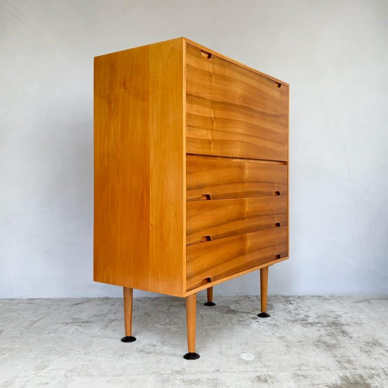 Mid Century Hilleplan Beech & Cherry Bureau by Robin Day for Hille c.1950s