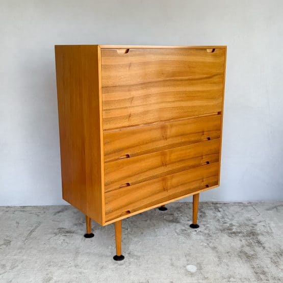 Mid Century Hilleplan Beech & Cherry Bureau by Robin Day for Hille c.1950s