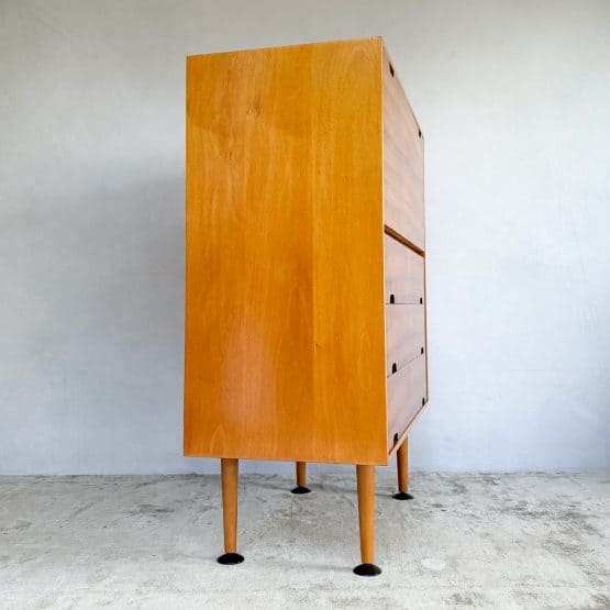 Mid Century Hilleplan Beech & Cherry Bureau by Robin Day for Hille c.1950s