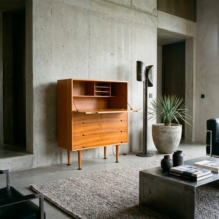 Mid Century Hilleplan Beech & Cherry Bureau by Robin Day for Hille c.1950s