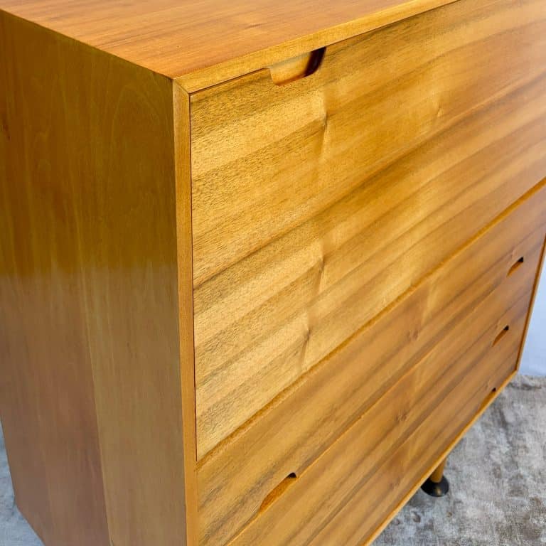 Mid Century Hilleplan Beech & Cherry Bureau by Robin Day for Hille c.1950s