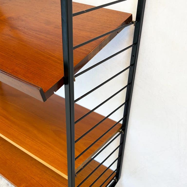 Mid Century Ladderax Modular Shelving Unit By Staples 2 Bay