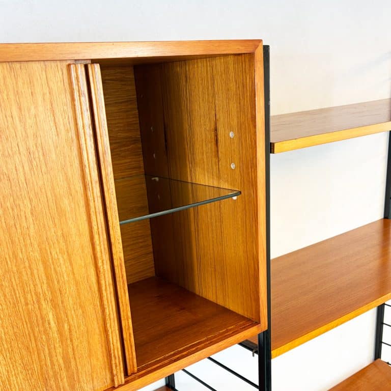 Mid Century Ladderax Modular Shelving Unit By Staples 2 Bay