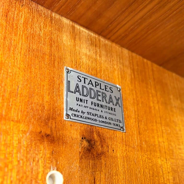 Mid Century Ladderax Modular Shelving Unit By Staples 2 Bay