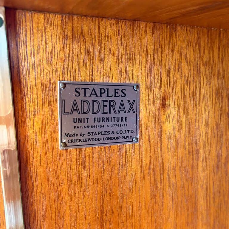 Mid Century Ladderax Modular Shelving Unit By Staples 2 Bay