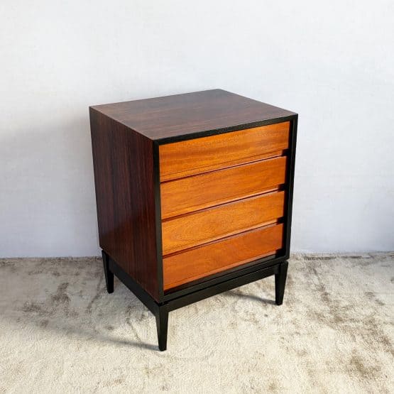 Mid Century Rosewood Chest of Four Drawers c.1960s