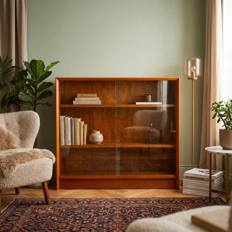 Mid Century Teak Bookcase / Display Cabinet By Herbert Gibbs