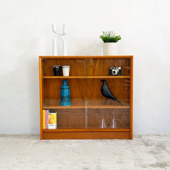 Mid Century Teak Bookcase / Display Cabinet By Herbert Gibbs