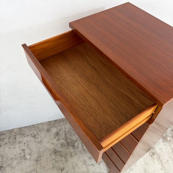 Mid Century Teak Tallboy Chest of Drawers by Austinsuite c1960s