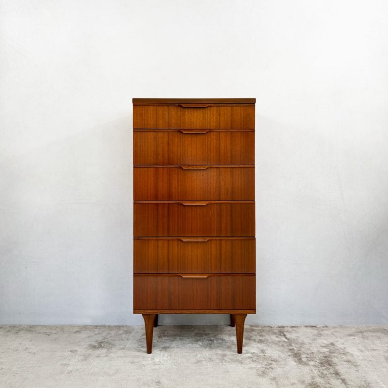 Mid Century Teak Tallboy Chest of Drawers by Austinsuite c1960s
